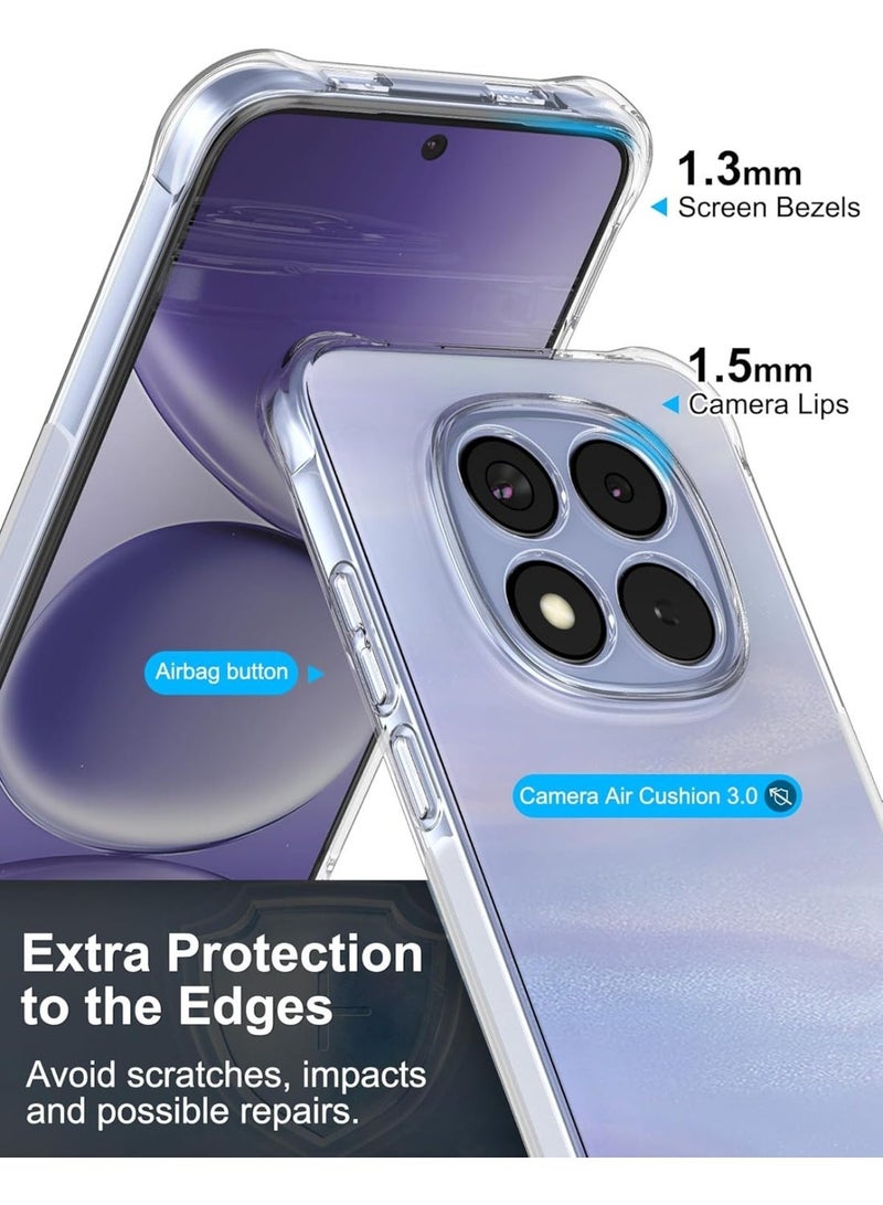 جراب حماية لهاتف شاومي ريدمي نوت 15 برو 5G، مصنوع من مادة TPU شفافة ناعمة، خفيف الوزن، مقاوم للصدمات، مع حماية للكاميرا. - Image 4